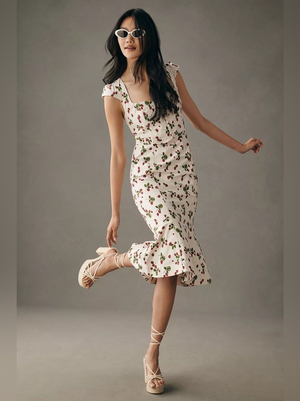 Anthropologie Maeve The Cecily Fit & Flare Sweetheart Dress Size Xs